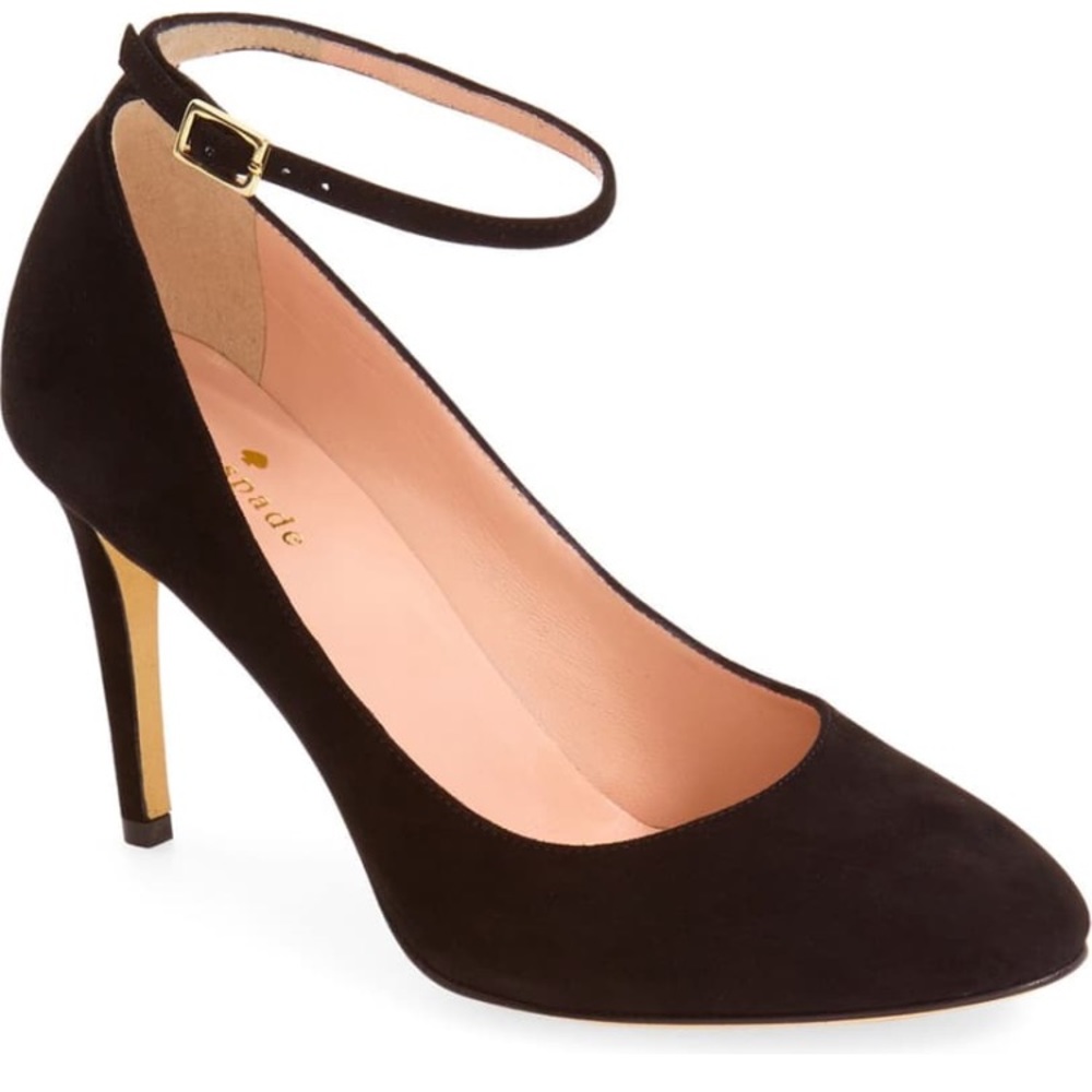 Kate spade Dakota black suede heels. Size 7 1/2.